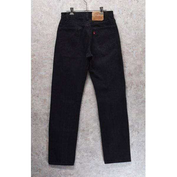 画像5: メキシコ製【ビンテージ】【LEVI'S】【リーバイス５０５】505【黒】【デニムパンツ】ブラックデニム【31×34】 