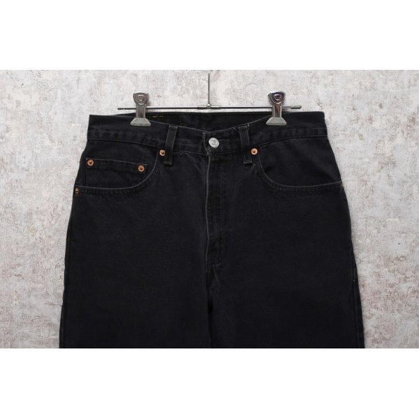 画像3: メキシコ製【ビンテージ】【LEVI'S】【リーバイス５０５】505【黒】【デニムパンツ】ブラックデニム【31×34】 