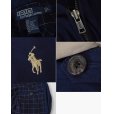 画像2: 【ラルフローレン】【POLO RALPH LAUREN】【紺ｘ襟裏ベージュ】【ブルゾン】スウィングトップ【サイズＬ】<br> (2)