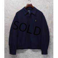 【ラルフローレン】【POLO RALPH LAUREN】【紺ｘ襟裏ベージュ】【ブルゾン】スウィングトップ【サイズＬ】 