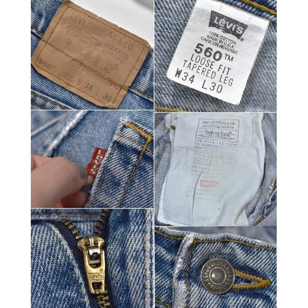 画像2: 【ビンテージ】【USA製】【LEVI'S】【リーバイス】560【テーパード】【デニムパンツ】【34Ｘ30】 