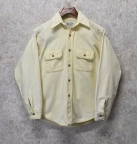 80's 【USA製】【ビンテージ】 【SPORTKING】【クリーム色】シャモアシャツ 