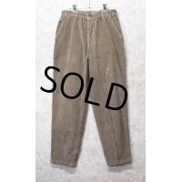 ~90's【USA製】【ビンテージ】【L.L.Bean】【エルエルビーン】【コーデュロイパンツ】イージーパンツ【ブラウン】【W33程度】 