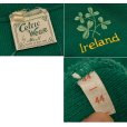 画像2: 程度良好!!【アイルランド製】ビンテージ【Celtic Wear】三つ葉のクローバー　若葉刺繍入り【緑】 Vネックセーター 【サイズ44】 <br> (2)