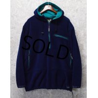 90's 【L.L.Bean】ビンテージ【ＬＬビーン】ポーラテック【WIND BLOCK SERIES】紺ｘエメラルドグリーン【ハーフジップフリースパーカー】アノラック 