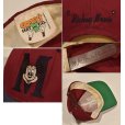 画像2: USA製【GOOFY'S HAT CO Disney】ディズニー【エンジ×紺×つば裏緑】ミッキー刺繍【コットンBBキャップ】 <br> (2)