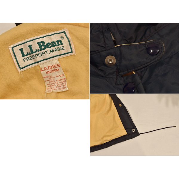 画像2: 80's【L.L.Bean】LLビーン【紺】【コーチジャケット】【ジャケット】レディース古着【レディースM】 