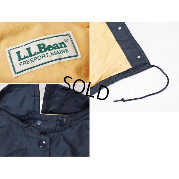 画像2: 80's【USA製】【L.L.Bean】LLビーン【紺】【コーチジャケット】【ジャケット】レディース古着【サイズM程度】 