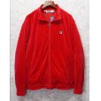 画像1: 【ビンテージ】フィラ【FILA】赤【ベロア地】【トラックジャージ】トラックジャケット【サイズＸＬ】<br> (1)