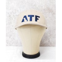 【デッドストック】【ATF】【ベージュ×紺刺繍ロゴ】【コットンBBキャップ】  