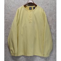 【ビンテージ】【オールドギャップ】GAP【クリームイエロー】【ヘンリーネック】【スウェット】【サイズＸＬ】 