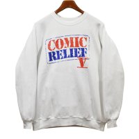 90's【USA製】【ビンテージ】【フルーツオブザルーム】【COMIC RELIFE】コミックリリーフ【スウェット】【サイズXL】 