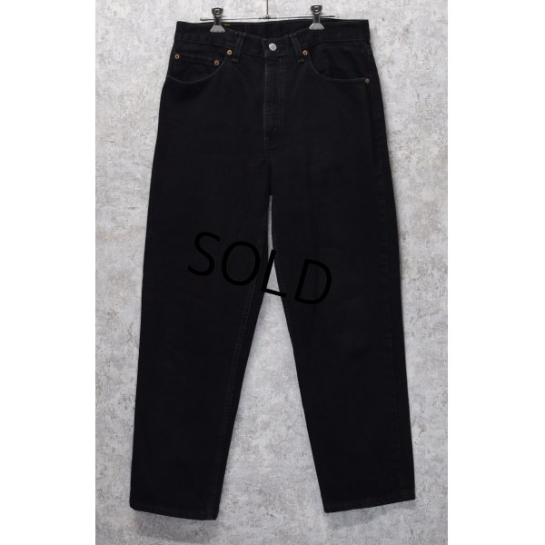 画像1: 90’s 〜【USA製】【ビンテージ】【LEVI'S】【リーバイス５５０】550 黒 デニムパンツ ブラックデニム【34ｘ30】 