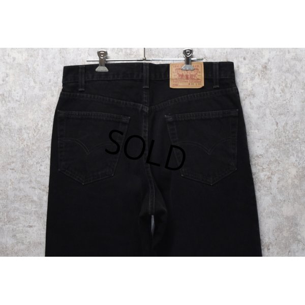 画像4: 90’s 〜【USA製】【ビンテージ】【LEVI'S】【リーバイス５５０】550 黒 デニムパンツ ブラックデニム【34ｘ30】 