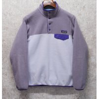 【パタゴニア】patagonia【紫】トリコロール【シンチラフリース】【スナップT】【フリースジャケット】【サイズS】 