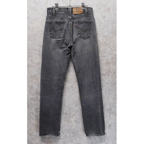 画像5: 90's【USA製】ビンテージ【LEVI'S】【リーバイス505】505【デニムパンツ】【ブラックデニム】【29ｘ30】 