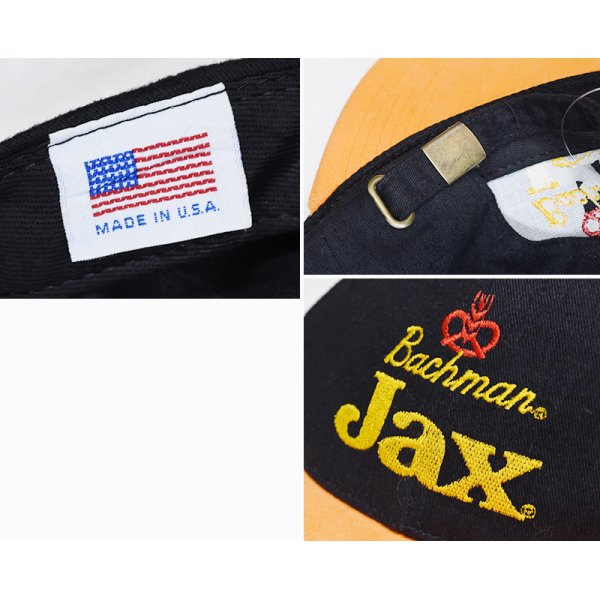 画像2: 【USA製】【ビンテージ】【Backman Jax】【バックマン ジャックス】黒ｘオレンジ【BBキャップ】【ベースボールキャップ】 