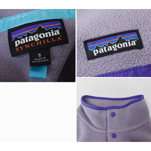 画像2: 【パタゴニア】patagonia【紫】トリコロール【シンチラフリース】【スナップT】【フリースジャケット】【サイズS】 