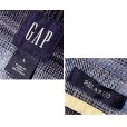 画像2: 【ギャップ】GAP【RELAXED】【青×黒】【シャドーチェック】【ヘビーネルシャツ】【サイズL】<br> (2)