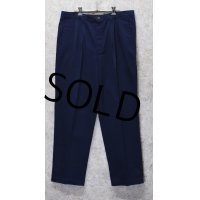 90's【USA製】デッドストック【DOCKERS】リーバイス　ドッカーズ【紺】【１タック】コットンパンツ【36ｘ30】 