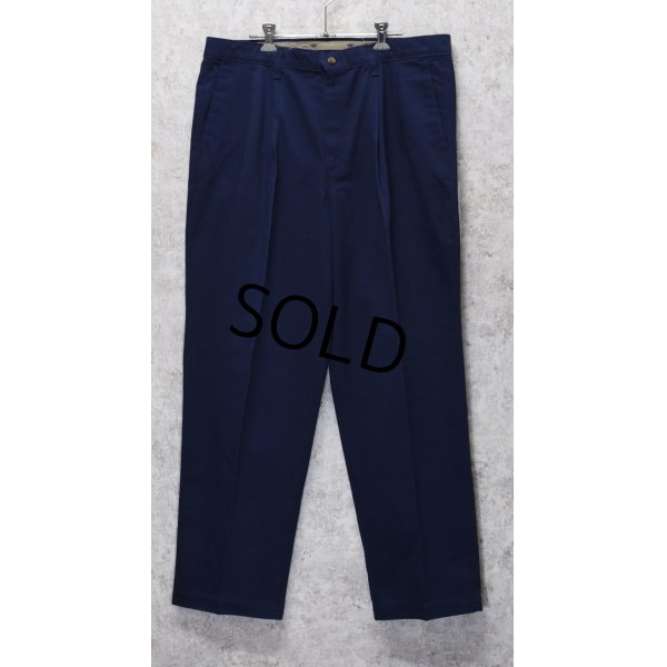 画像1: 90's【USA製】デッドストック【DOCKERS】リーバイス　ドッカーズ【紺】【１タック】コットンパンツ【36ｘ30】 