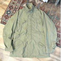 60's【ビンテージ】米軍実物【初期型】【M-65】【アルミジップ】【フィールドジャケット】【L程度】 