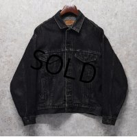 80’s 【ビンテージ】USA製【リーバイス】【LEVIS】【70507-4858】黒【Gジャン】ブラックデニムジャケット【サイズＭ】 