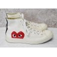 画像4: 【プレイコムデギャルソンｘコンバース】CONVERSE【ＣＴ７０】【白】【ハイカット】【サイズ 28.5ｃｍ)】<br> (4)