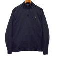 画像1: 【POLO RALPH LAUREN】【ラルフローレン】黒【ハーフジップ】【コットンセーター】【サイズＬ】<br> (1)