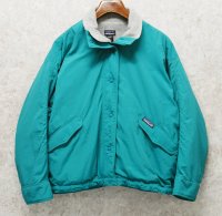 90's【USA製】ビンテージ【パタゴニア】patagonia 【雪無しタグ】 ターコイズ【ソフトシェルキャプリーン】レディース古着 28169【サイズW-M】 