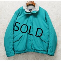 90's【USA製】ビンテージ【パタゴニア】patagonia 【雪無しタグ】 ターコイズ【ソフトシェルキャプリーン】レディース古着 28169【サイズW-M】 