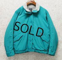 90's【USA製】ビンテージ【パタゴニア】patagonia 【雪無しタグ】 ターコイズ【ソフトシェルキャプリーン】レディース古着 28169【サイズW-M】 