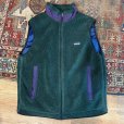 画像1: 程度良好!! ビンテージ【90's】USA製【パタゴニア】【PATAGONIA】レトロＸ 【PEF】【レトロXベスト】【緑×紫】【フリースベスト】【サイズＬ】<br> (1)