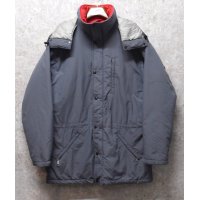 【USA製】【ビンテージ】【ＬＬビーン】【L.L.bean】【グレー】【中綿入りジャケット】フード付き【サイズM】 