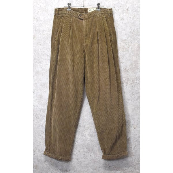 画像1: 90's  ビンテージ【Eddie Bauer】【エディーバウアー】【ブラウン】【２タック】【コーデュロイパンツ】【34×30】 