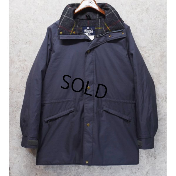 画像1: 80's∼【USA製】【ビンテージ】【ウールリッチ】【Woolrich】【紺ｘブランケット裏地】【フード付き】ゴアテックス【マウンテンパーカー】【サイズＬ】 