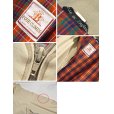 画像2: イングランド製【ビンテージ】【BARACUTA】【バラクータ】FOUR CLIMES G-9【ベージュｘ裏地赤チェック】ジップアップブルゾン【48LONG】<br> (2)