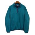 画像1: 【ビンテージ】【LL Bean】LLビーン【緑×紺】プルオーバーフリース【スナップTフリース】【L程度】<br> (1)