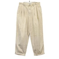 ビンテージ【AEROPOSTALE】【エアロポステール】【ベージュ】【２タック】【コーデュロイパンツ】【34×30】 