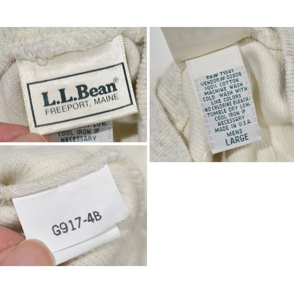 画像2: USA製　ビンテージ【L.L.Bean】LLビーン【コットンシャツ】【モックネックロンT】【サイズL】 