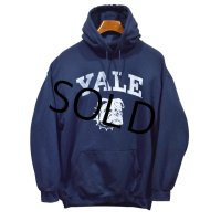 【ビンテージ】YALE【YALE大学】【イエール大学】紺【ブルドッグ】【カレッジロゴパーカー】【サイズL】 