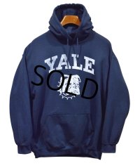 【ビンテージ】YALE【YALE大学】【イエール大学】紺【ブルドッグ】【カレッジロゴパーカー】【サイズL】 