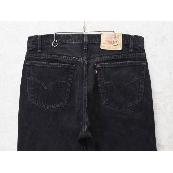 画像4: 90's【USA製】ビンテージ【LEVI'S】【リーバイス505】５０５【デニムパンツ】【ブラックデニム】黒【38ｘ30】 