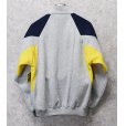 画像4: ~90's【未使用】【ACTIVE WEAR】アクティブウェア【グレー×紺×黄色】トラックジャージ【スウェットジャージ】サイズL<br> (4)