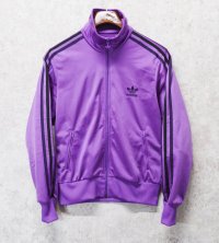 【ビンテージ】【アディダス】adidas【紫×黒ライン】ジャージ【トラックジャージ】【サイズレディースM】 