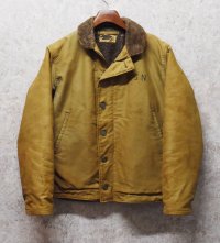  40's【ビンテージ】【米軍実物】【U.S.NAVY】【N-1】【デッキジャケット】【サイズ４２】 