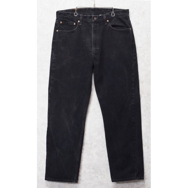 画像1: 90's【USA製】ビンテージ【LEVI'S】【リーバイス505】５０５【デニムパンツ】【ブラックデニム】黒【38ｘ30】 