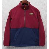 【ビンテージ】L.L.Bean【ＬＬビーン】【エンジｘ紺】【ハーフジップ】【フリース】プルオーバーフリース レディース古着【サイズW-S】 