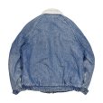 画像4: 90's【USA製】【ビンテージ】【リーバイス】【LEVI'S】シルバーメダル【75409】ケミカルウォッシュ ボアデニムジャケット【サイズL】<br> (4)