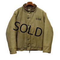 40's【ビンテージ】【米軍実物】【U.S.NAVY】【N-1】【バックステンシル入り】【デッキジャケット】【US40】 